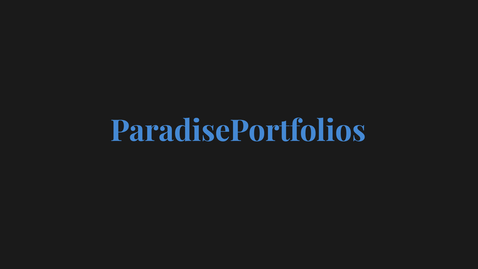 ParadisePortfolios